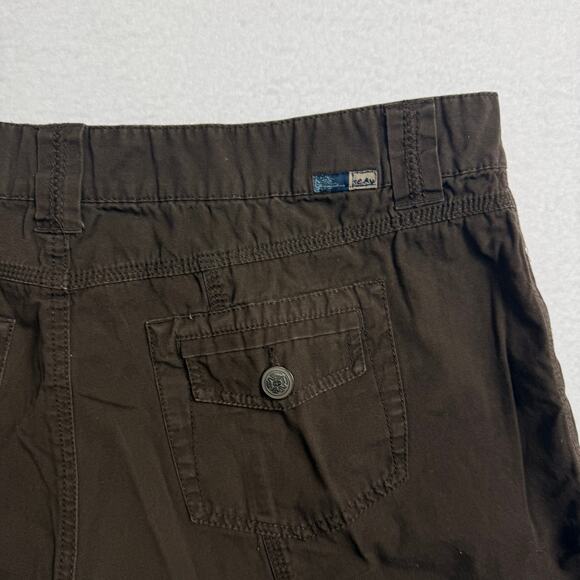 Vintage Beau Utility Cargo Shorts Dark Brown Size 16 - Picture 6 of 6